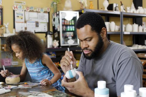 Dad & Daughter Painting