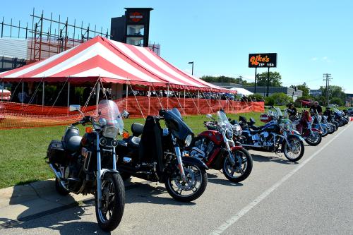 Uke's Harley-Davidson during an event