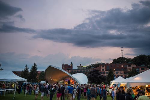 The 906 Band performs during Harbor Fest in Marquette, Michigan.