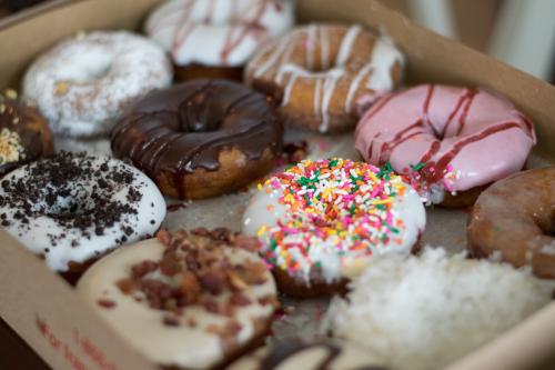 A variety of donuts from Duck Donuts in the Outer Banks
