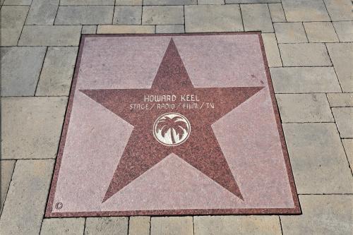 Howard Keel's star on Palm Springs Walk of Stars