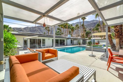 Via Vadera Natural Retreats vacation rental home outside pool.
