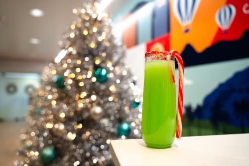 Grinchmas Mimosa Holiday Cocktail from Visit Phoenix