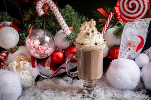 Spiked Holiday Hot Chocolate at The Phoenician & Holiday Hot Chocolate at The Phoenician (Non-Alcoholic)