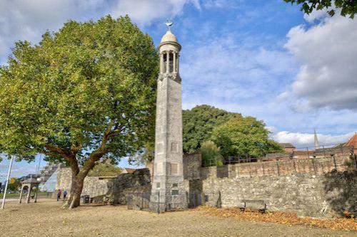 Mayflower memorial on a summer's day