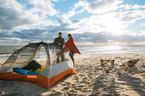 Camping on the beach in Virginia Beach