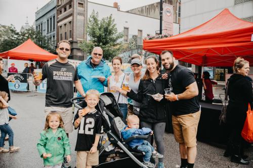 People standing together at the Taste