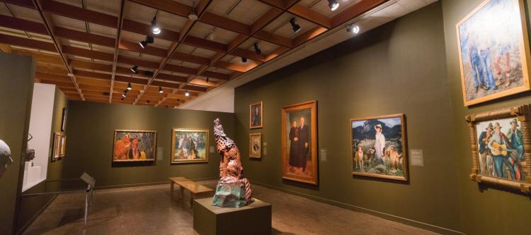 A view of an exhibit inside the Albuquerque Museum