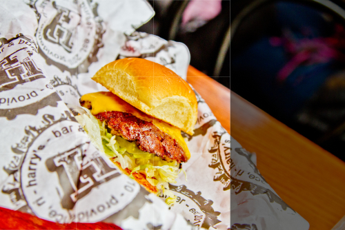 Cheeseburger from Harry's Bar & Burger in Providence, RI