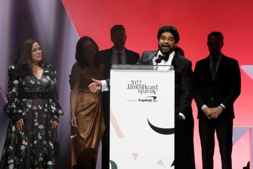 Chef Meherwan Irani Gives Acceptance Speech at James Beard Awards
