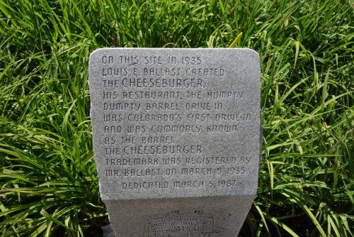 Cheeseburger monument in Denver, Colorado