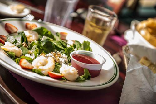 Shrimp salad at the Colgate Inn