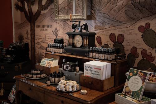 Display at Mountain Rose Herbs store in Palm Springs