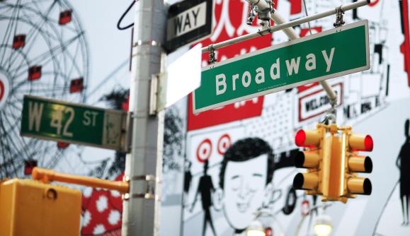 Broadway Street Sign _ - Photo by Joe Buglewicz - Courtesy of NYC & CO Broadway Street Sign _ - Photo by Joe Buglewicz - Courtesy of NYC & CO