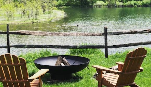 Lakeside by the fire Lakeside by the fire