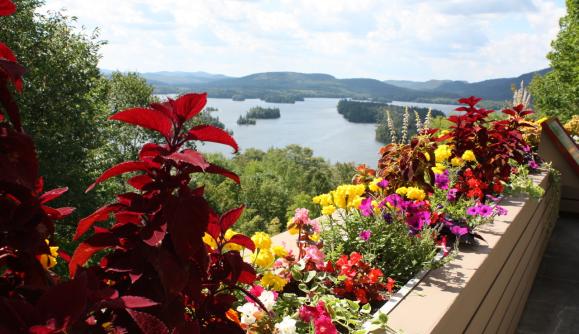 Blue Mountain Lake from the Lake View Deck Blue Mountain Lake from the Lake View Deck