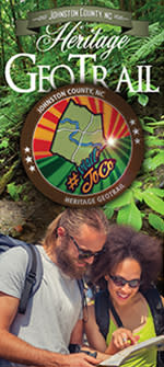 Geocaching Brochure Cover graphic, Johnston County, NC.