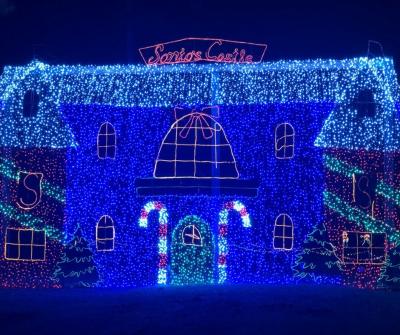 House made with Christmas lights at Lights of the South