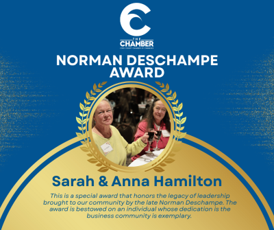 2025 Chamber - Norman Deschampe Award - Sarah and Anna Hamilton