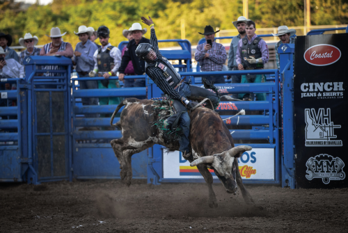 Bullriding during the Douglas County Fair