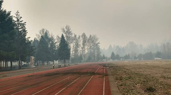 McKenzie Community Track After Fire