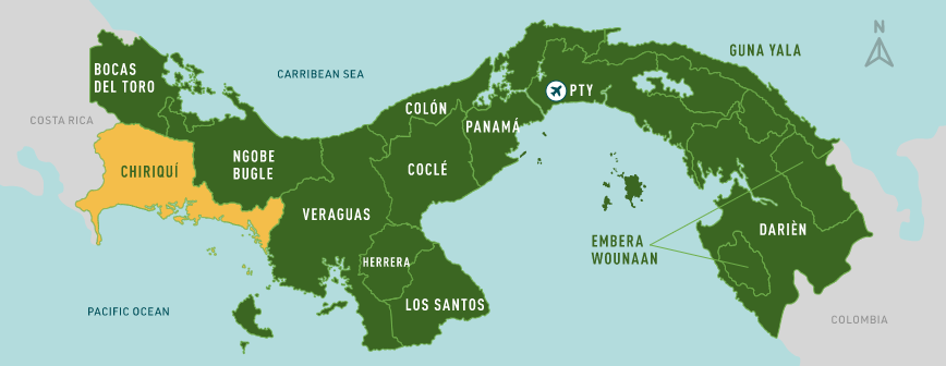 Chiriqui map