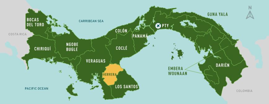 Herrera Province Map