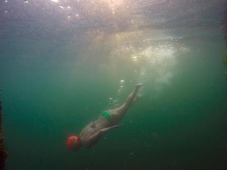 Open water swimming at Owen Beach 01
