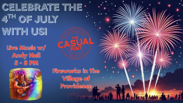 Casual pint july 4th celebration