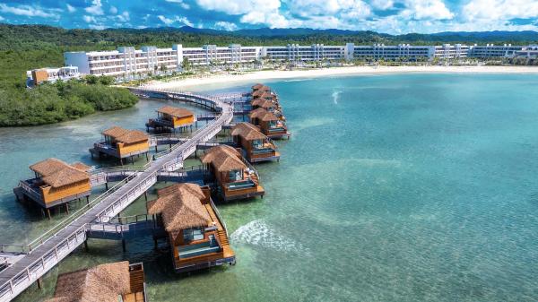 Over water bungalows at Princess Senses The Mangrove All-Inclusive Resort in Negril, Jamaica
