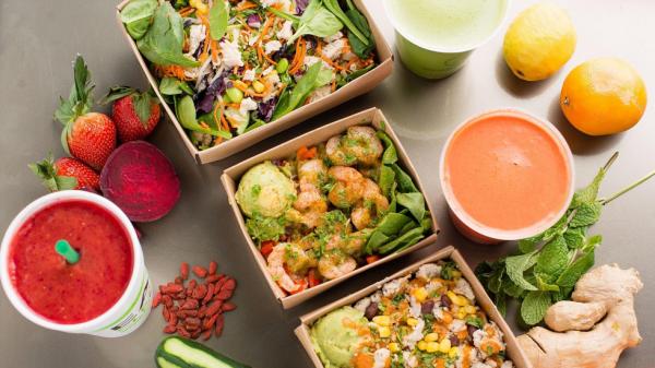 Grabbagreen salads and smoothies