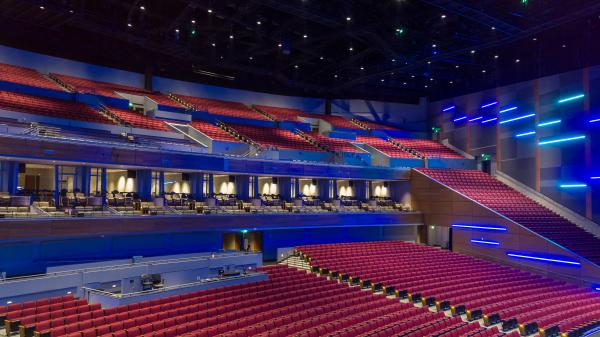 Interior view of the Smart Financial Centre at Sugar Land.
