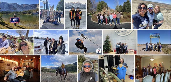 Staff around Wyoming