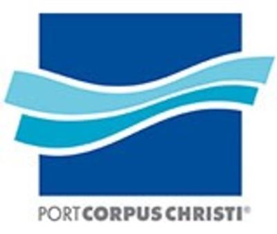 Blue logo reading Port Corpus Christi
