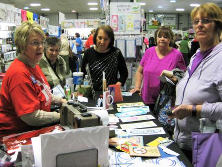 Demonstration at the Rubber Stamp and Paper Craft Festival