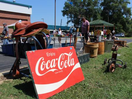 301 Endless Yard Sale old Coca-Cola sign.