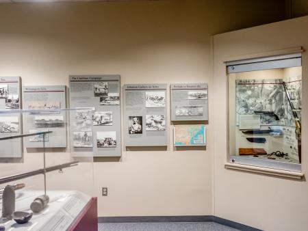 Exhibits at the Visitor Center, Bentonville Battlefield State Historic Site, Four Oaks, NC.