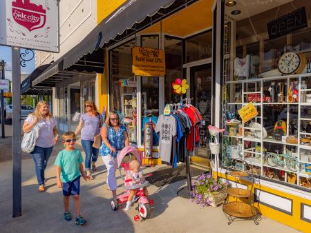 A variety of collectives and home decor at Oak City Collection in Downtown Smithfield, NC.