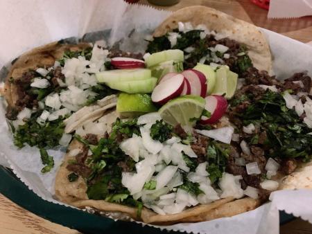 mexican street tacos from taqueria ramirez in florence ky