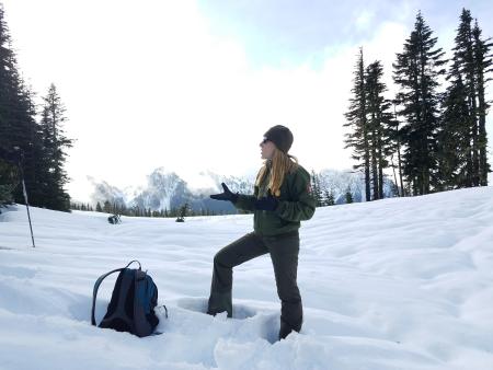 Snowshoeing at Mount Rainier