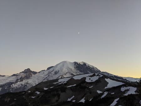 Sunset at Sunrise at Mount Rainier