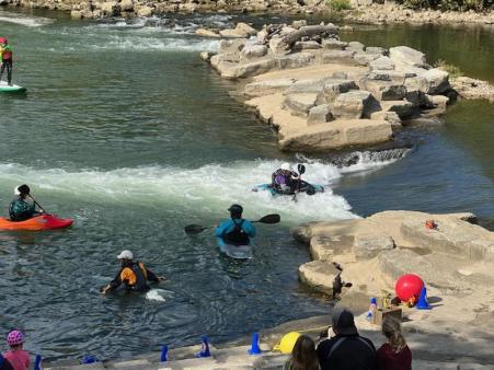 Kayakers at the Wagner Subaru Outdoor Experience