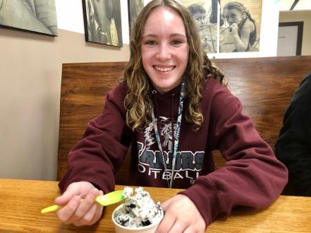 Natalie Ivie would get ice cream at Danville Dips every day if she could.