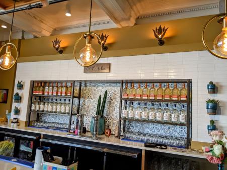 bar area at yuca by cedar in bellevue