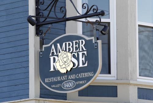 Amber Rose Restaurant Sign