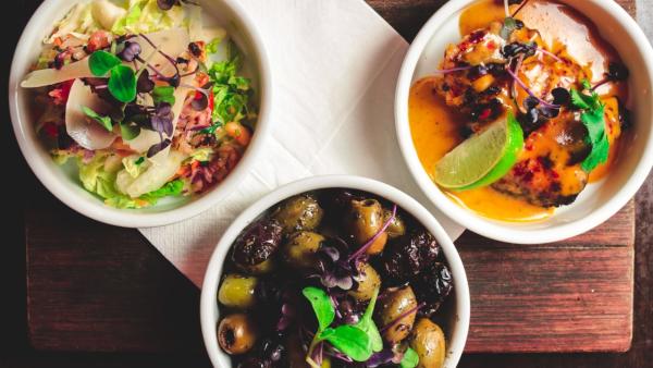 Small plates of food at AMPM Belfast