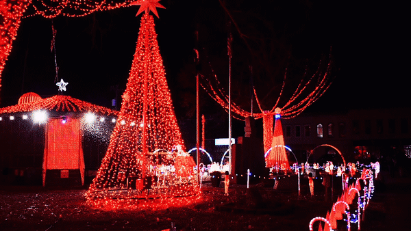 Light display at Charlestown Christmas City