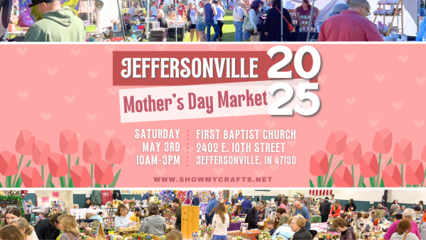 Jeffersonville Mother's Day Market 2025 flyer