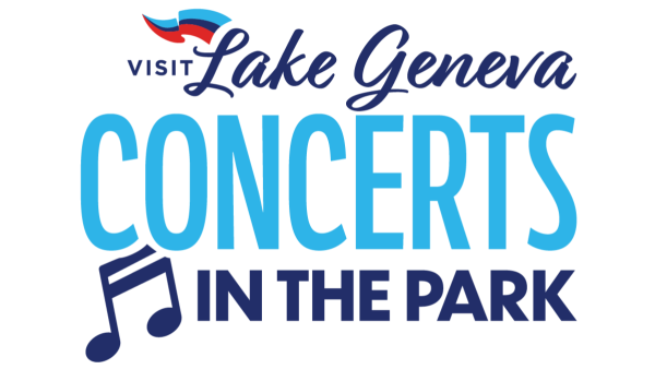 Official logo for Visit Lake Geneva's annual Concerts in the Park event.