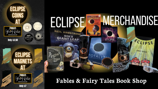 Fables & Fairy Tales is Martinsville's locally owned, independent bookshop, featuring a wide variety of books, eclipse souvenirs and other fun items!